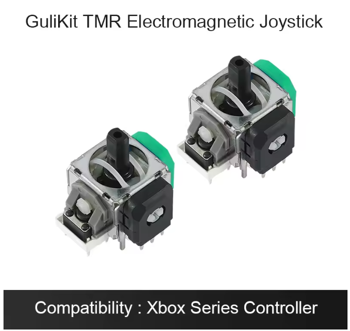 TMR磁気スティック GuliKit TMR Electromagnetic Joysticks with KK Ring Thumbsticks
